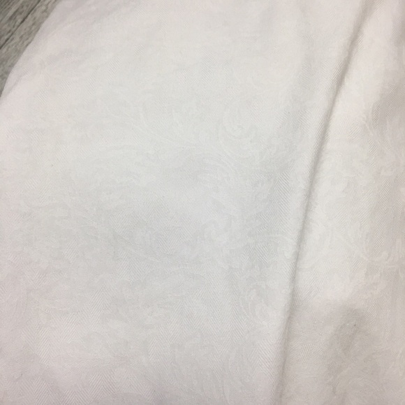 Tasso Elba | White Floral Dress Shirt Size Small - Picture 2 of 6